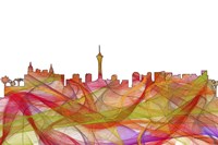 Las Vegas Nevada Skyline - Summer Swirl Fine Art Print