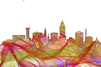 Lincoln Nebraska  Skyline - Summer Swirl Fine Art Print