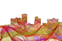 Little Rock Arkansas Skyline - Summer Swirl Fine Art Print
