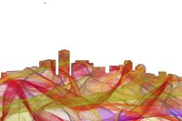 Long Beach California Skyline - Summer Swirl Fine Art Print