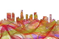 Los Angeles California Skyline--Summer Swirl Fine Art Print