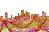 Lubbock Texas Skyline. - Summer Swirljpg Fine Art Print