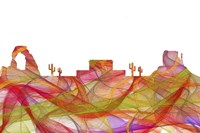 Mesa Arizona Skyline - Summer Swirl Fine Art Print