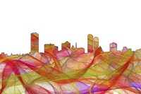 Milwaukee Wisconsin Skyline - Summer Swirl Fine Art Print