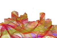 Montgomery Alabama Skyline--Summer Swirl Fine Art Print