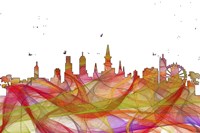 New Orleans Louisiana Skyline-  Summer Swirl Fine Art Print