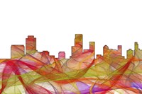 Newark New Jersey Skyline -Summer Swirl Fine Art Print