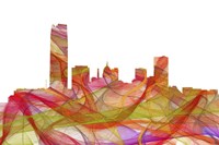Oklahoma City Oklahoma Skyline - Summer Swirl Fine Art Print