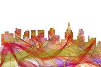 Philadelphia Skyline - Summer Swirl Fine Art Print