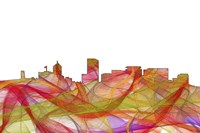 Portland Oregon Skyline - Summer Swirl Fine Art Print