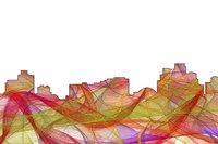 Reno Nevada Skyline - Summer Swirl Fine Art Print