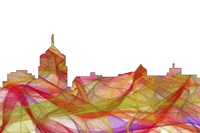 Roanoke Virginia Skyline - Summer Swirl Fine Art Print