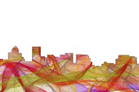 Salem Oregon Skyline - Summer Swirl Fine Art Print
