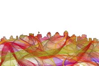 San Diego California Skyline - Summer Swirl Fine Art Print