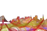 San Francisco California Skyline - Summer Swirl Fine Art Print