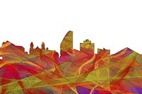 San Jose California Skyline - Summer Swirl Fine Art Print