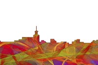 Santa Fe New Mexico Skyline - Summer Swirl Fine Art Print