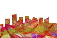 Scottsdale Arizona Skyline. - Summer Swirljpg Fine Art Print