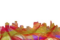 Springfield Illinois Skyline. - Summer Swirljpg Fine Art Print