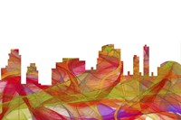 Tempe Arizona Skyline - Summer Swirl Fine Art Print