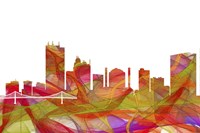 Toledo Skyline - Summer Swirl Fine Art Print