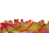 Topeka Kansas Skyline - Summer Swirl Fine Art Print