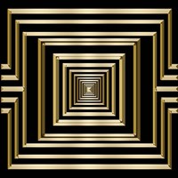 Gold Deco 7 Fine Art Print