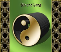 Yin And Yang 3D Fine Art Print