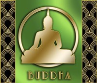 Buddha And Circle 2 Fine Art Print