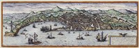 Map Of Geneva Switzerland Around 1600 Framed Print