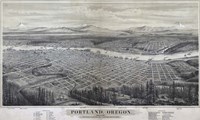Map Of Portland Oregon 1879 Fine Art Print