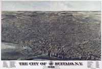 Map Of The City Of Buffalo Ny 1880 Fine Art Print