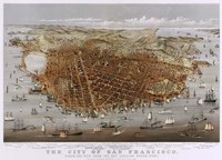 Map Of The City Of San Francisco 1878 Fine Art Print
