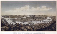 View Of Pittsburgh And Allegheny Pennsylvania 1874 Fine Art Print