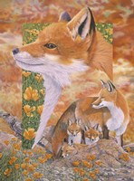 Foxes Fine Art Print