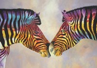 Spectrum Zebras Fine Art Print