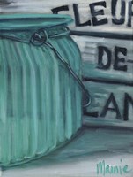 Blue Jar And Box 2 Fine Art Print