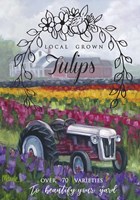 Tractoring Through The Tulips 1 Fine Art Print