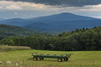 Hay Bale Trailer Fine Art Print