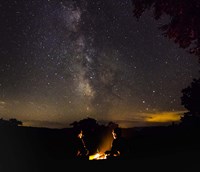 Starlit Firepit Fine Art Print