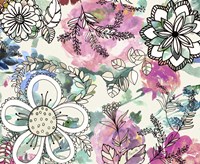 Graphic Flowers Fine Art Print