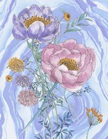 Black Line And Watercolor 2 Fine Art Print