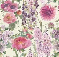 Holly Hocks All Over 1 Fine Art Print