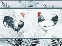 Roosters Mat Fine Art Print