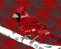 Cardinal Hello Red Fine Art Print