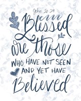 John 20:29 Handlettered Fine Art Print