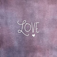 Love Purple Fine Art Print