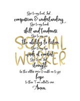 Social Worker Prayer Fine Art Print