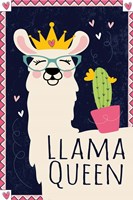 Llama Queen Fine Art Print