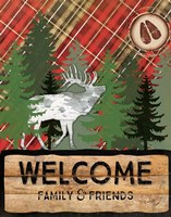 Cabin Welcome Plaid II Fine Art Print